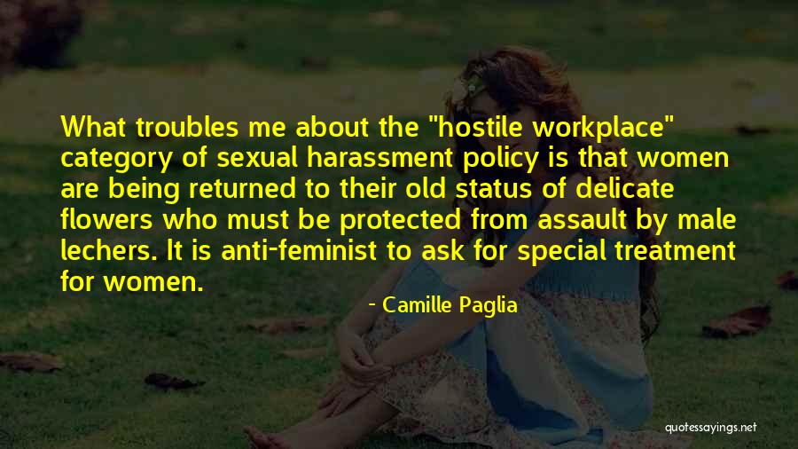 No Harassment Quotes By Camille Paglia
