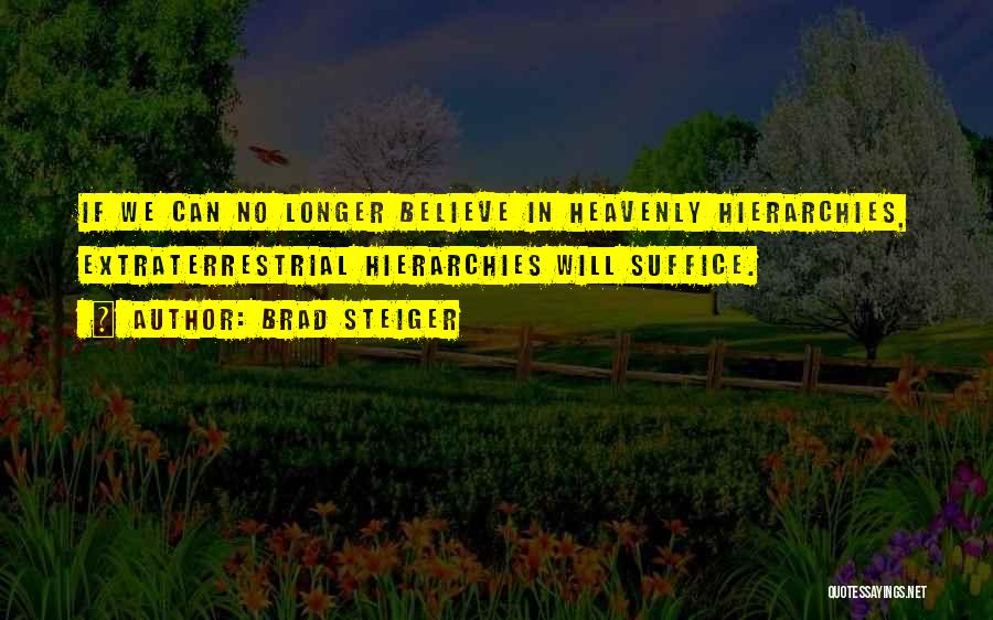 No Hierarchy Quotes By Brad Steiger