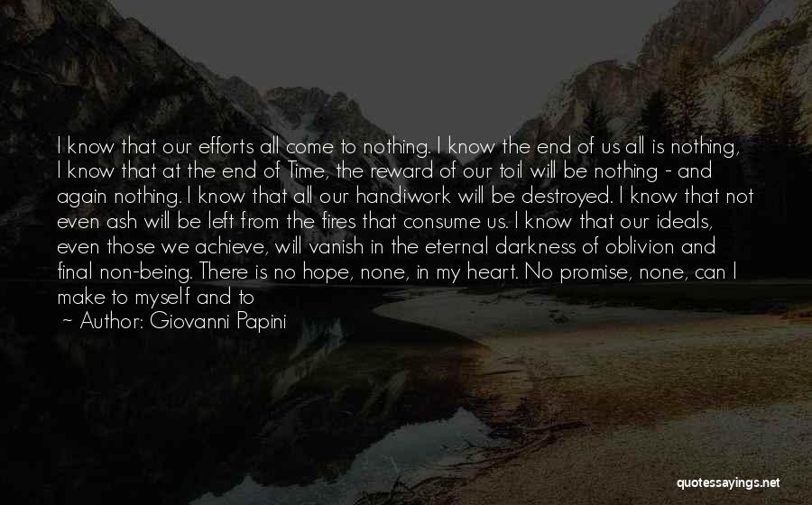 No Hope Left Quotes By Giovanni Papini