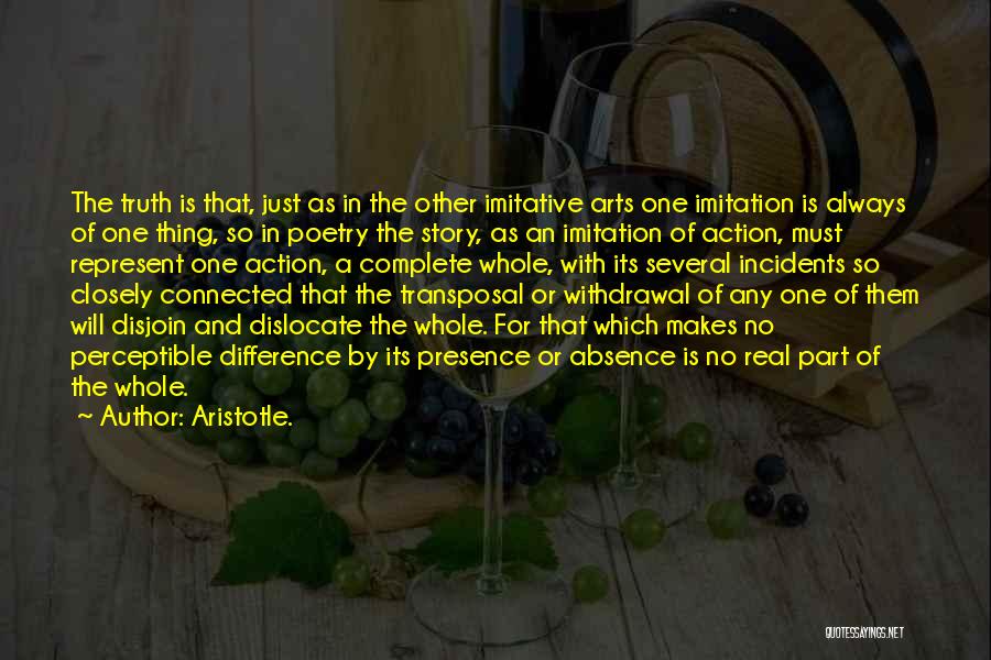 No Imitation Quotes By Aristotle.