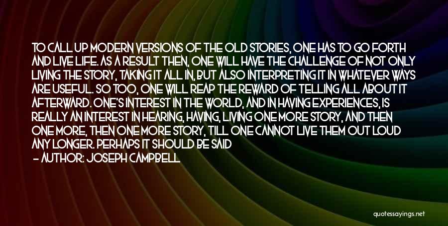 No Interest To Live Quotes By Joseph Campbell