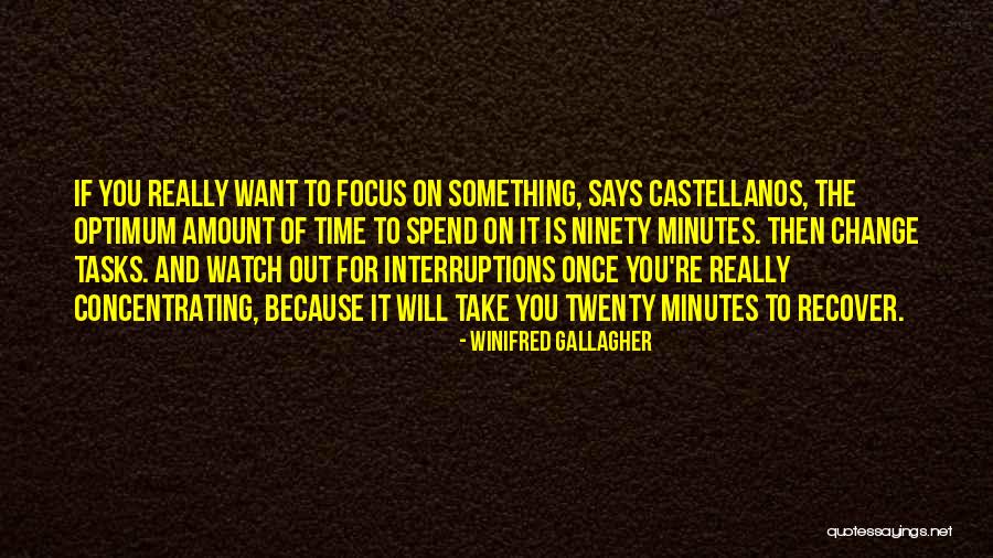 No Interruptions Quotes By Winifred Gallagher