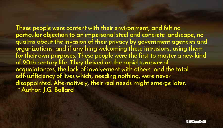 No Involvement Quotes By J.G. Ballard