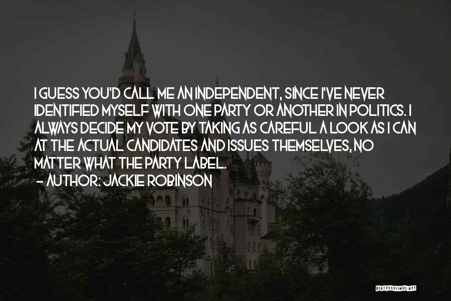 No Label Quotes By Jackie Robinson