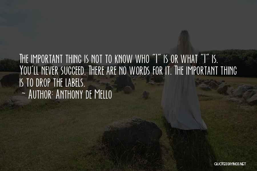 No Labels Quotes By Anthony De Mello