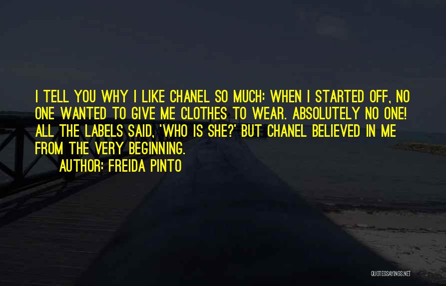 No Labels Quotes By Freida Pinto