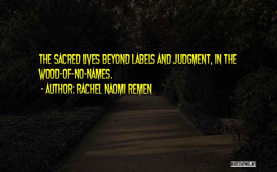 No Labels Quotes By Rachel Naomi Remen