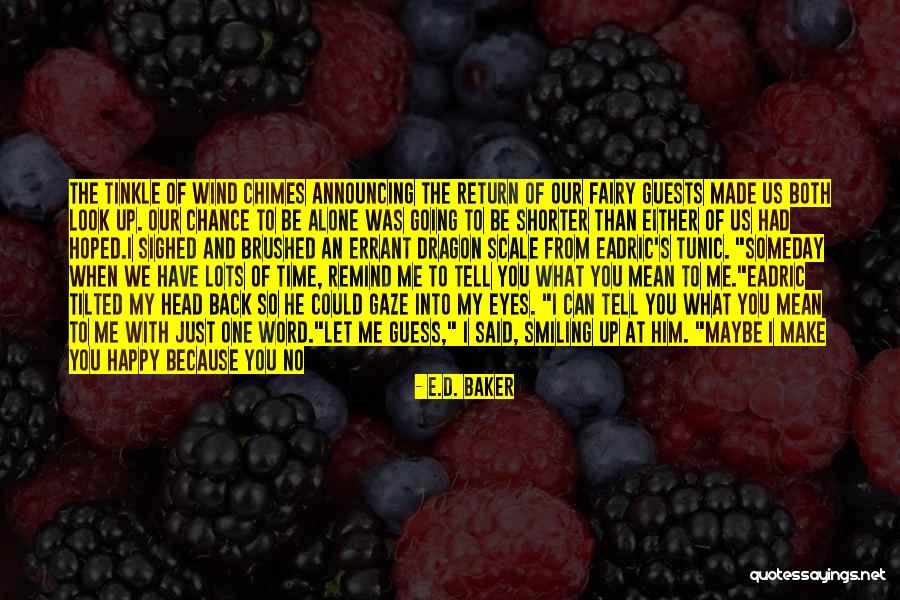 No Last Chance Quotes By E.D. Baker No Last Chance Quotes By E.D. Baker