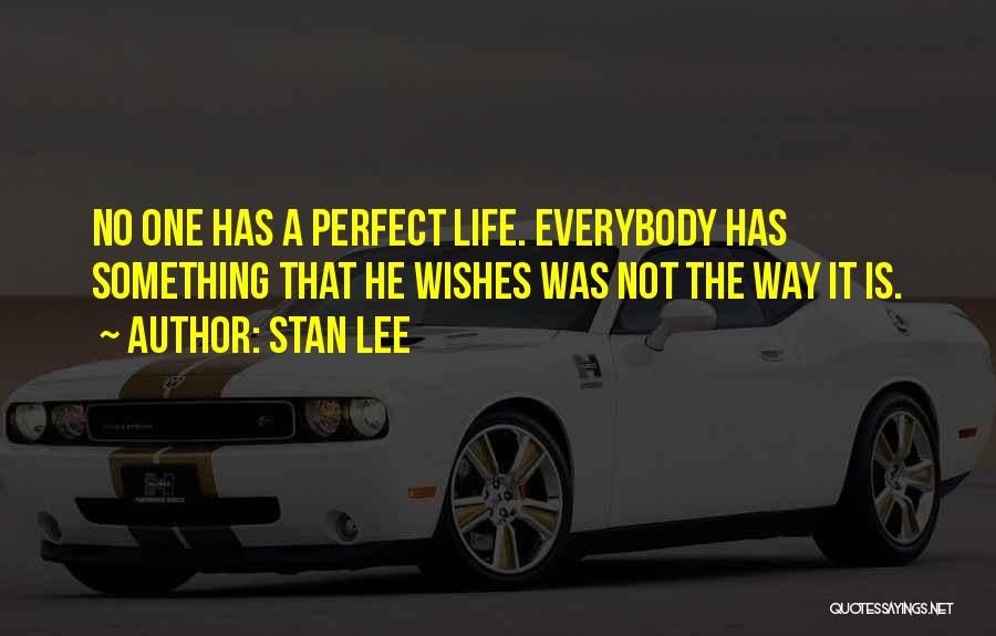 No Life Is Perfect Quotes By Stan Lee