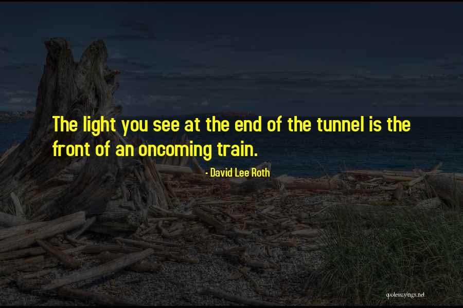 No Light At The End Of The Tunnel Quotes By David Lee Roth