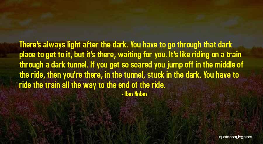 No Light At The End Of The Tunnel Quotes By Han Nolan