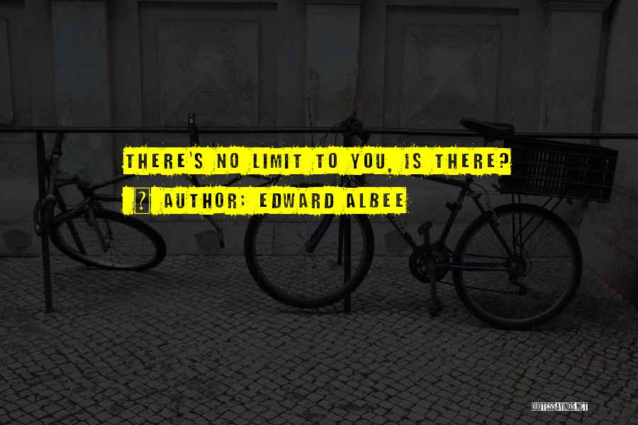 No Limit Quotes By Edward Albee