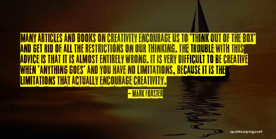 No Limitations Quotes By Mark Forster No Limitations Quotes By Mark Forster