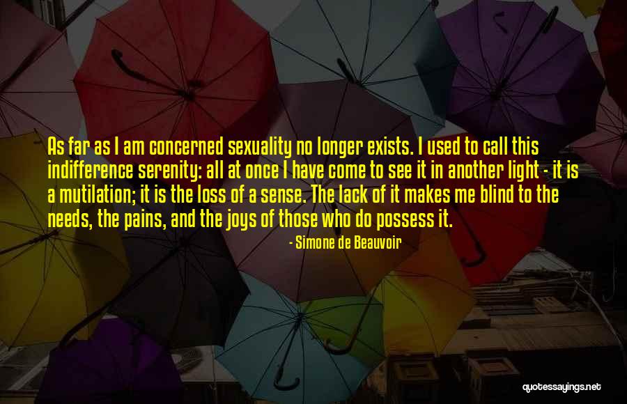 No Longer Concerned Quotes By Simone De Beauvoir