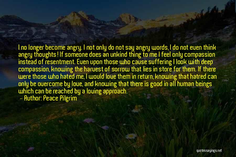 No Longer Loving Someone Quotes By Peace Pilgrim