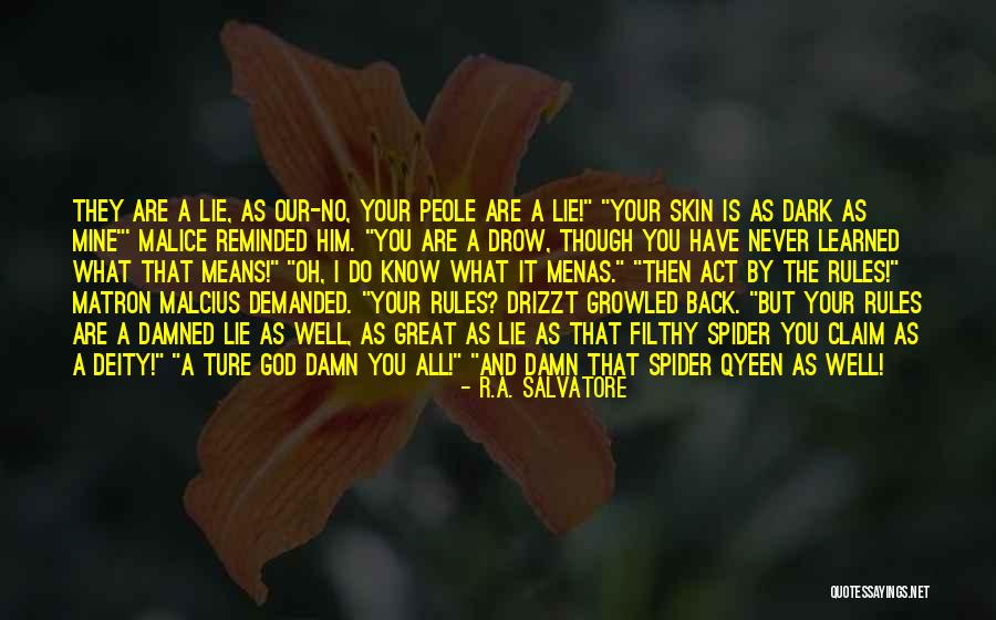 No Malice Quotes By R.A. Salvatore No Malice Quotes By R.A. Salvatore