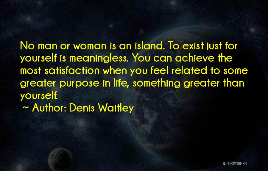 No Man Is An Island Quotes By Denis Waitley