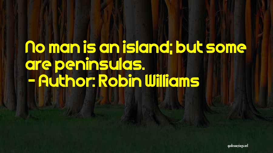 No Man Is Island Quotes By Robin Williams