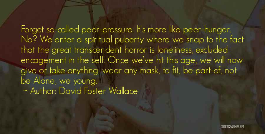 No Mask Quotes By David Foster Wallace