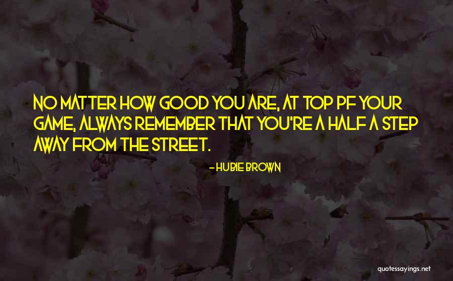 No Matter How Good You Are Quotes By Hubie Brown No Matter How Good You Are Quotes By Hubie Brown