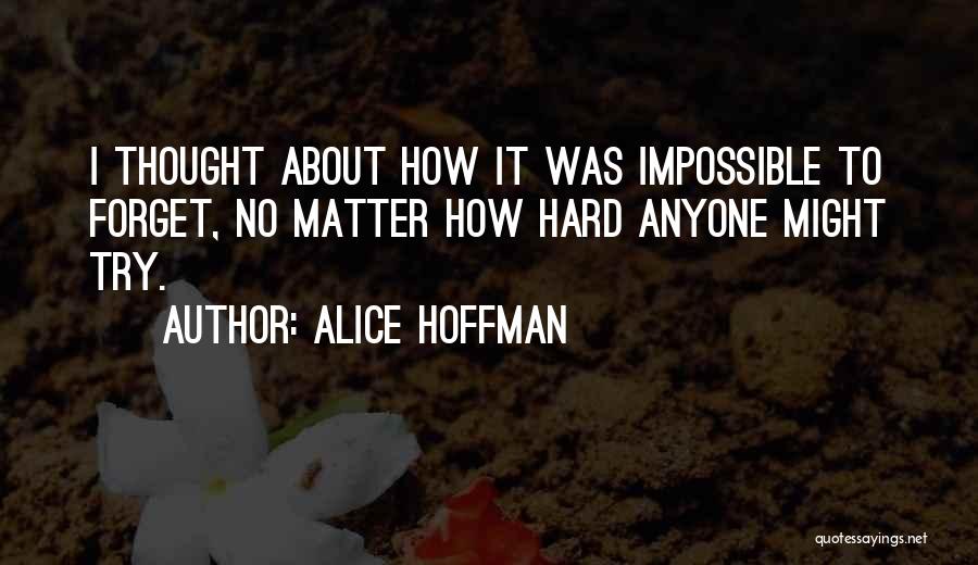 No Matter How Hard I Try Quotes By Alice Hoffman