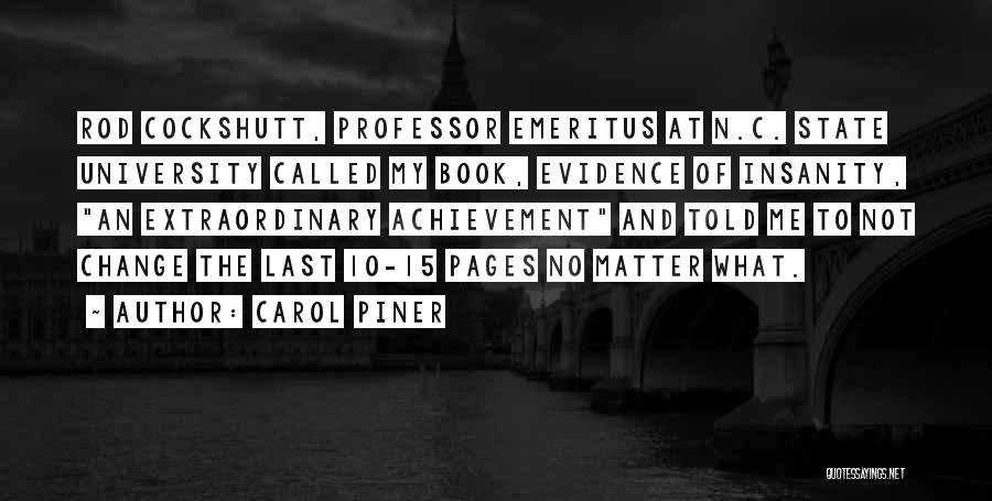 No Matter What Book Quotes By Carol Piner