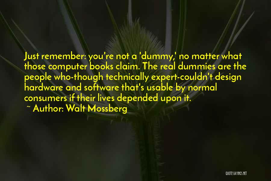 No Matter What Book Quotes By Walt Mossberg