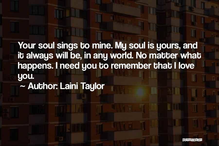 No Matter What Happens I'll Always Love You Quotes By Laini Taylor