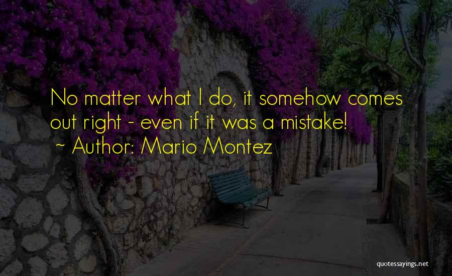 No Matter What I Do Quotes By Mario Montez