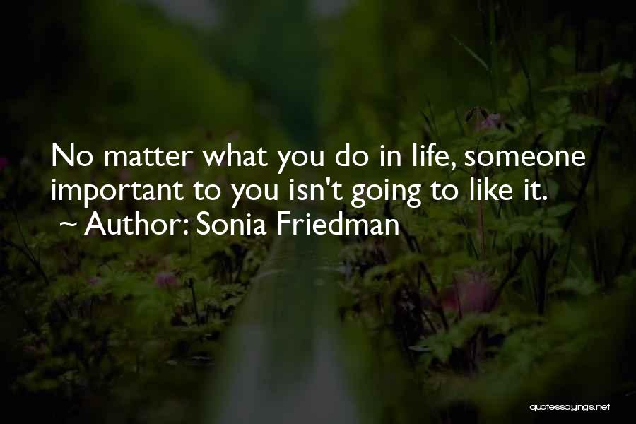 No Matter What You Do In Life Quotes By Sonia Friedman