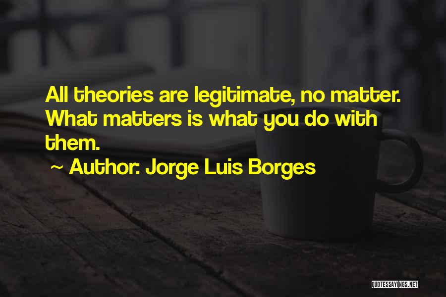 No Matter What You Do Quotes By Jorge Luis Borges