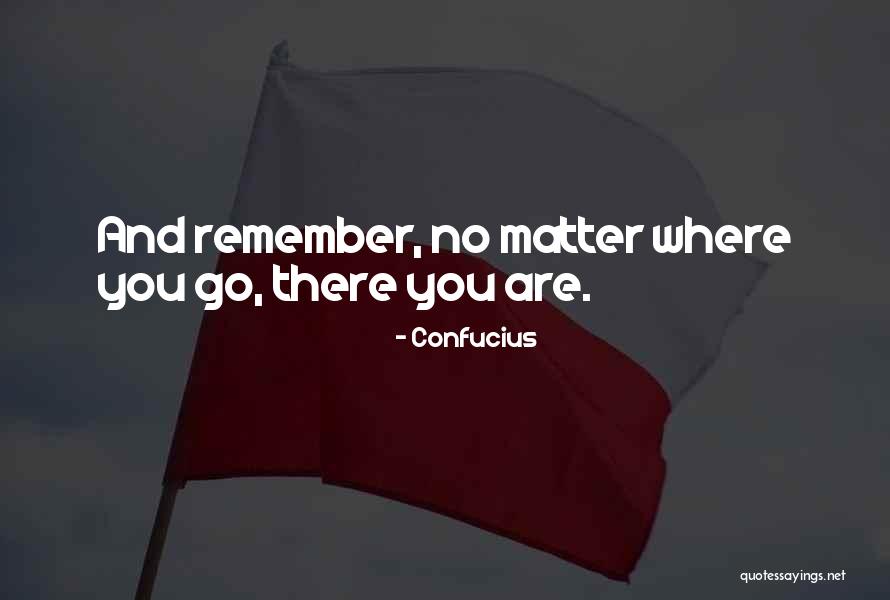 No Matter Where You Are Quotes By Confucius