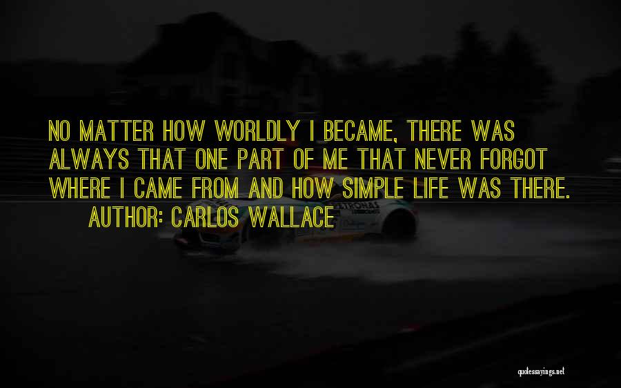 No Matter Where You Came From Quotes By Carlos Wallace