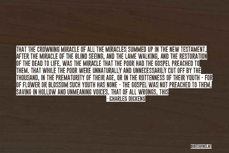 No Miracles Quotes By Charles Dickens