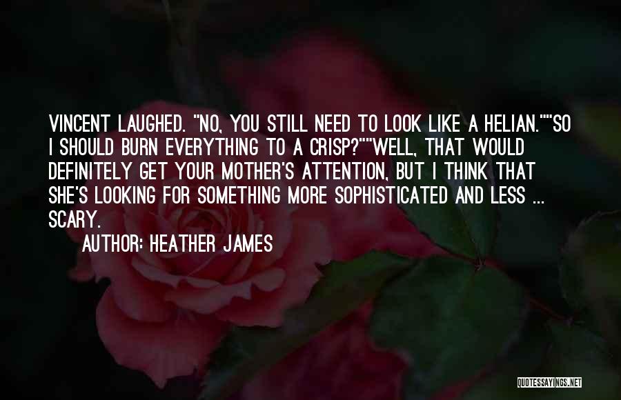 No More Attention Quotes By Heather James