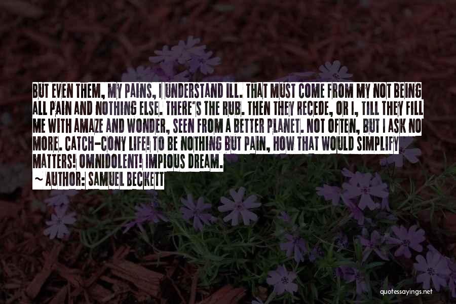 No More Dream Quotes By Samuel Beckett