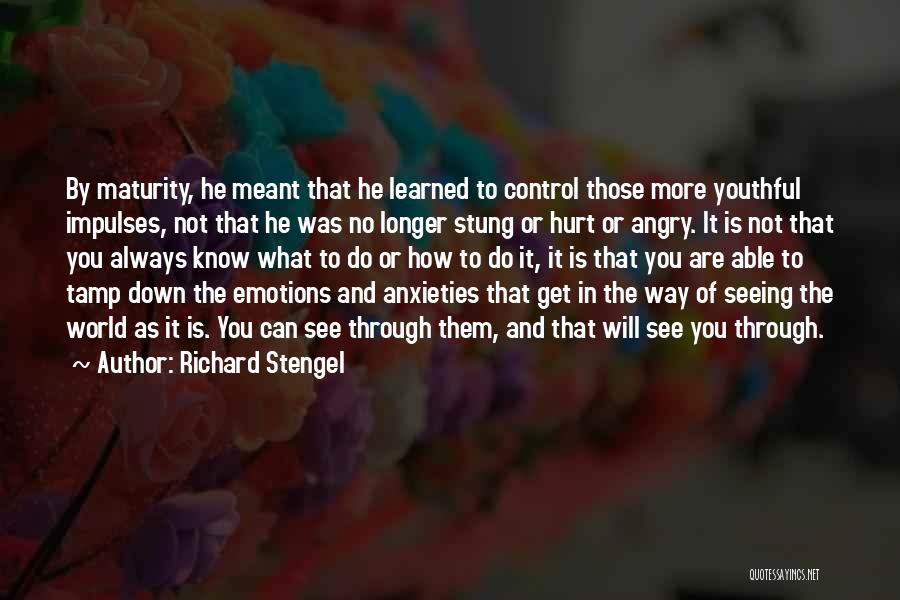 No More Emotions Quotes By Richard Stengel