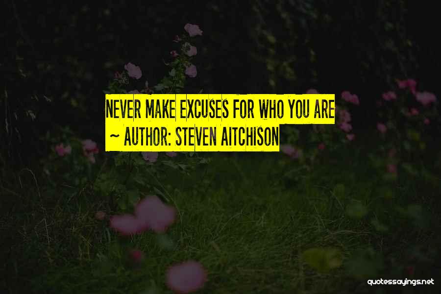 No More Excuses Inspirational Quotes By Steven Aitchison