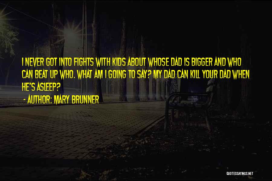 No More Fights Quotes By Mary Brunner