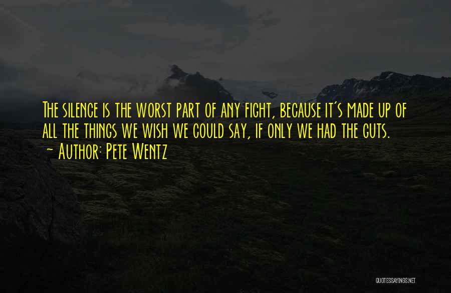 No More Fights Quotes By Pete Wentz