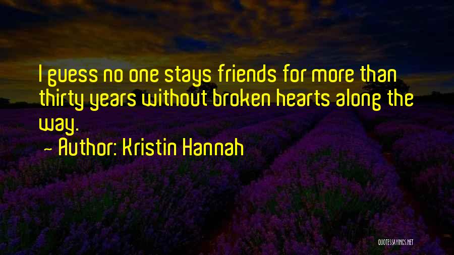 No More Friends Quotes By Kristin Hannah