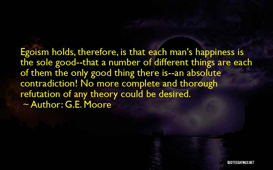 No More Happiness Quotes By G.E. Moore