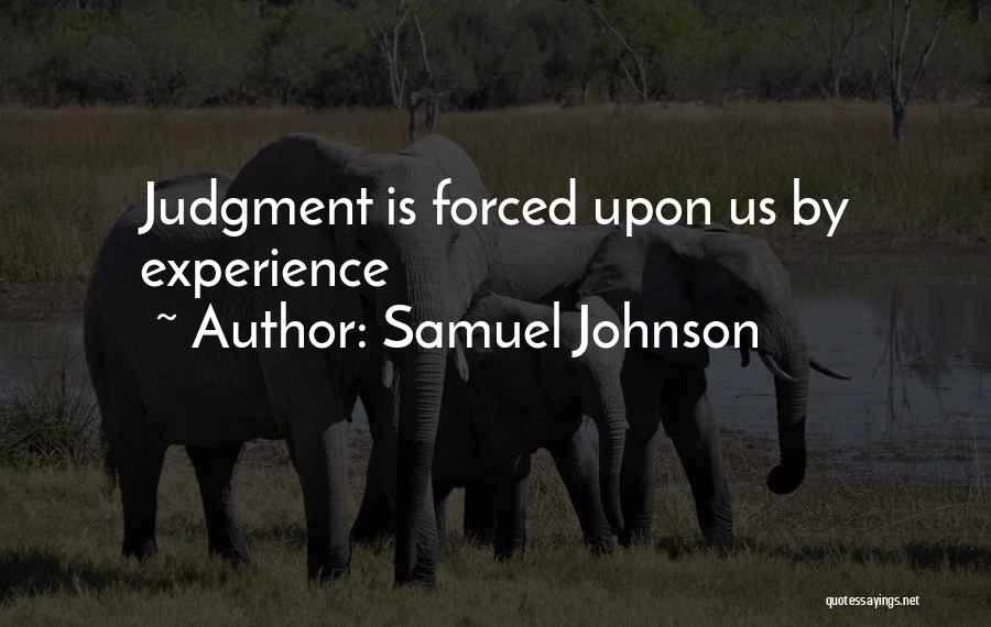 No More Judgement Quotes By Samuel Johnson