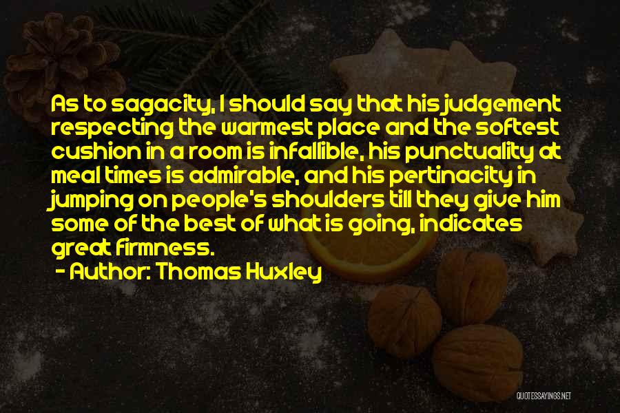 No More Judgement Quotes By Thomas Huxley