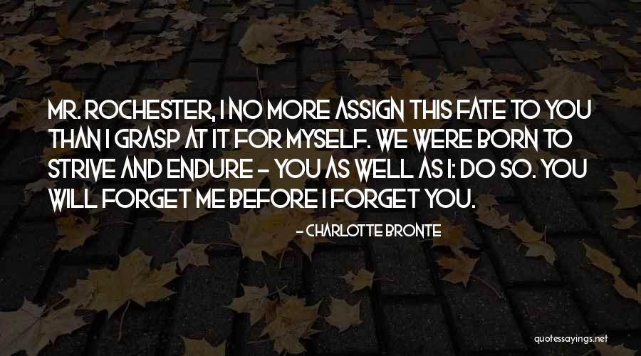 No More Me And You Quotes By Charlotte Bronte