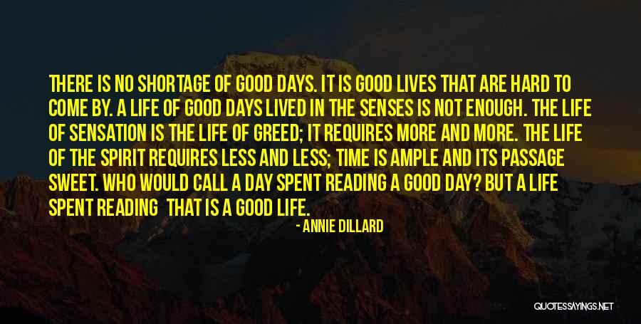 No More Reading Quotes By Annie Dillard