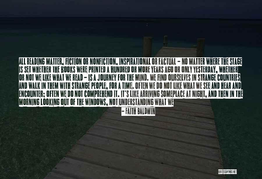 No More Reading Quotes By Faith Baldwin