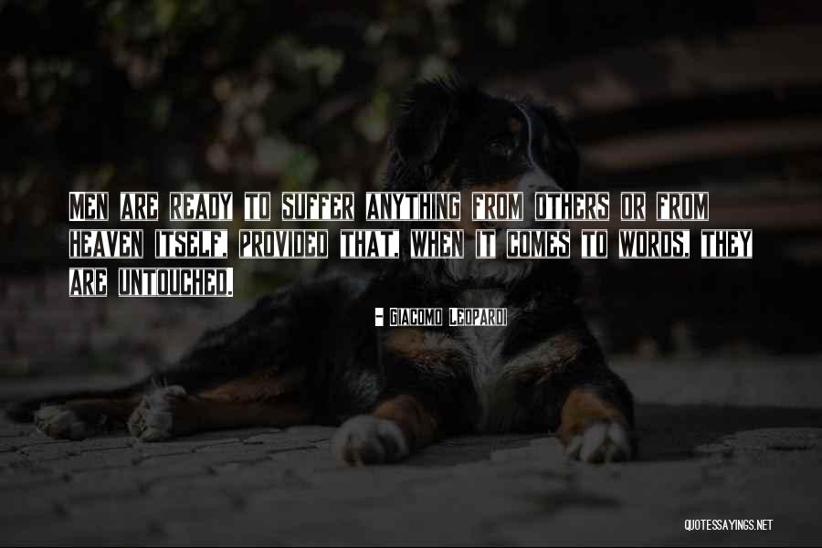 No More Suffering In Heaven Quotes By Giacomo Leopardi No More Suffering In Heaven Quotes By Giacomo Leopardi