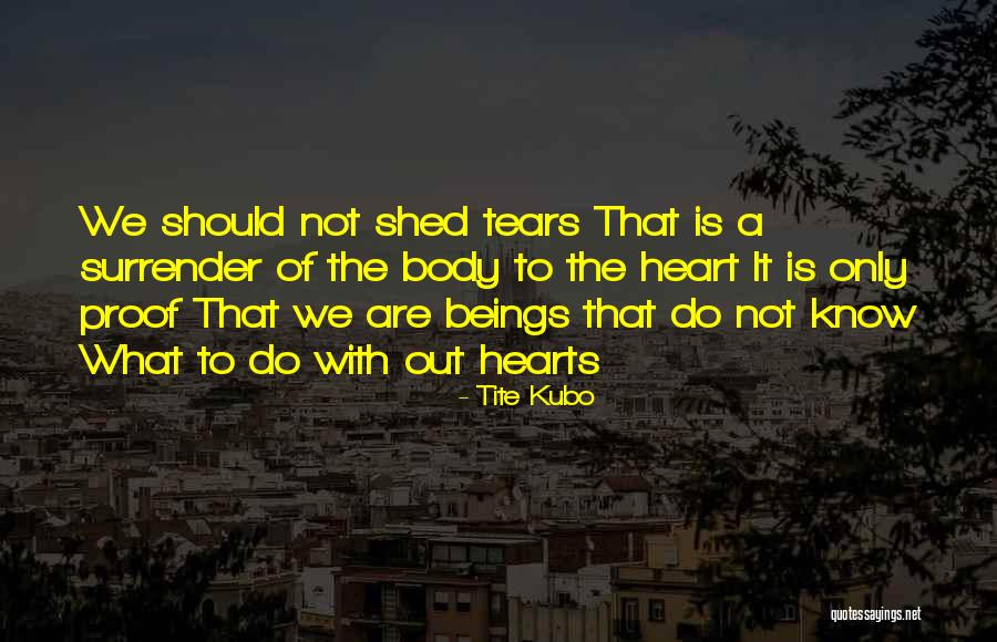 No More Tears To Shed Quotes By Tite Kubo No More Tears To Shed Quotes By Tite Kubo