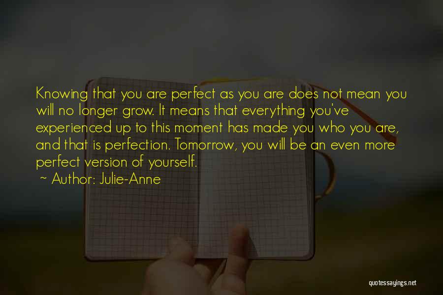 No More Tomorrow Quotes By Julie-Anne